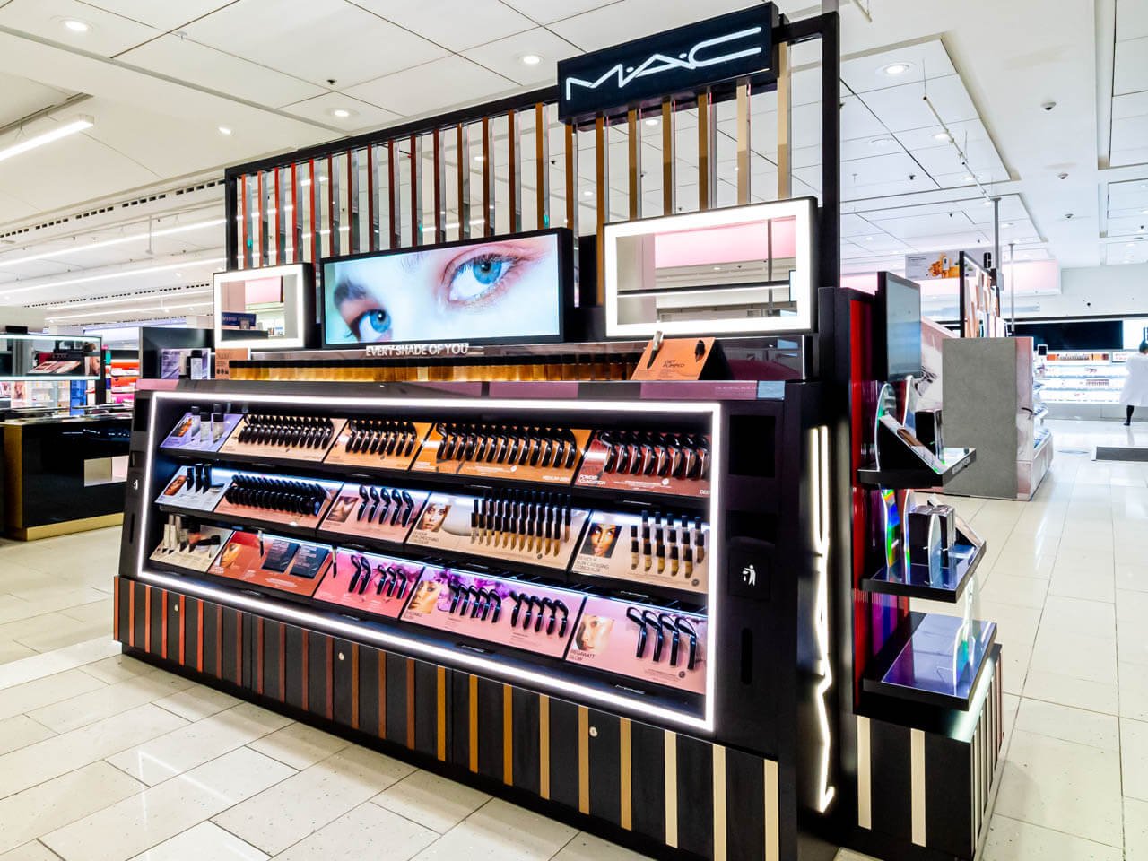 MAC Cosmetics Counter - Professional Beauty Retail Display